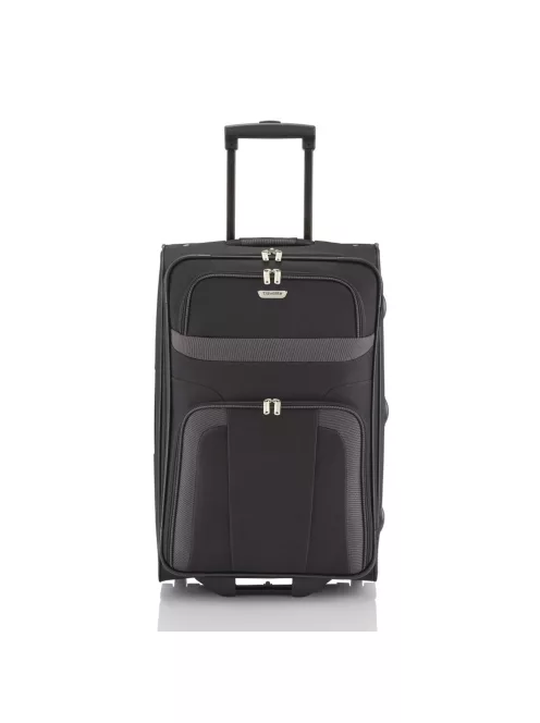Travelite Orlando közepes bőrönd fekete 2 kerekű