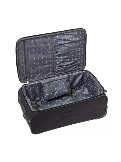 Travelite Orlando közepes bőrönd fekete 2 kerekű