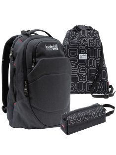 Budmil Allan fekete fiú laptoptartós iskolatáska szett