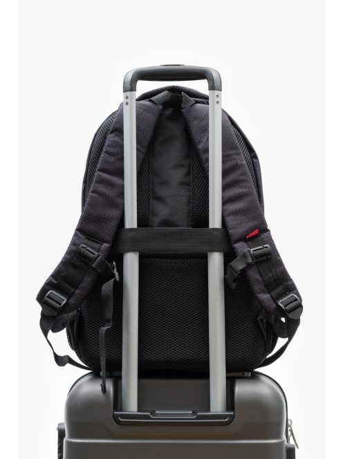 Budmil William fekete-szürke laptoptartós hátizsák 15,6"