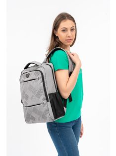 Budmil David szürke laptoptartós hátizsák 15,6"