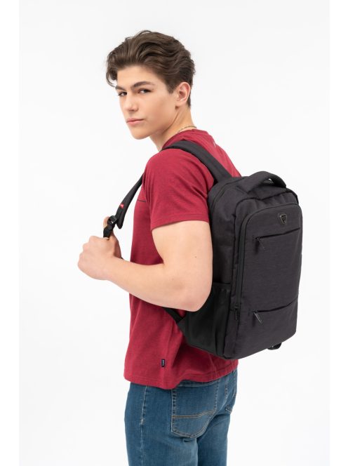 Budmil David fekete laptoptartós hátizsák 15,6"