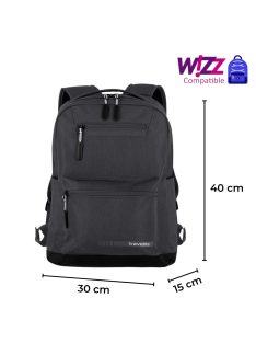 TRAVELITE Kick Off antracit közepes hátizsák