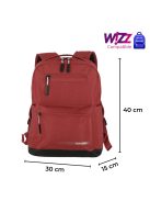 TRAVELITE Kick Off piros közepes hátizsák