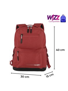 TRAVELITE Kick Off piros közepes hátizsák