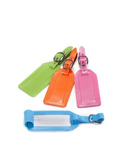 TRAVELITE zöld bőr bőröndcímke