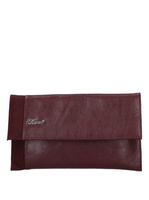 Karen D 180 bordó rostbőr női alkalmi táska