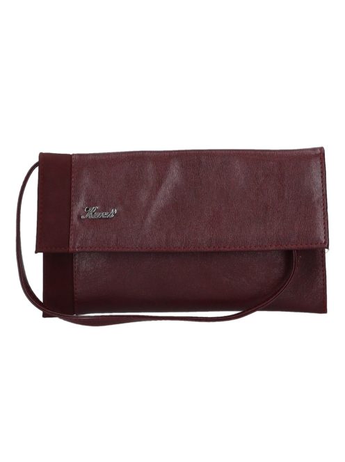 Karen D 180 bordó rostbőr női alkalmi táska