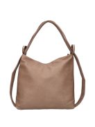 Divatos HB0161 drapp női nagy hátizsák és válltáska