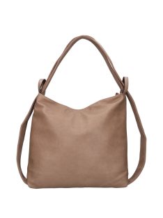 Divatos HB0161 drapp női nagy hátizsák és válltáska