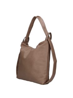 Divatos HB0161 drapp női nagy hátizsák és válltáska