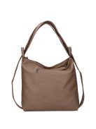 Divatos HB0161 drapp női nagy hátizsák és válltáska