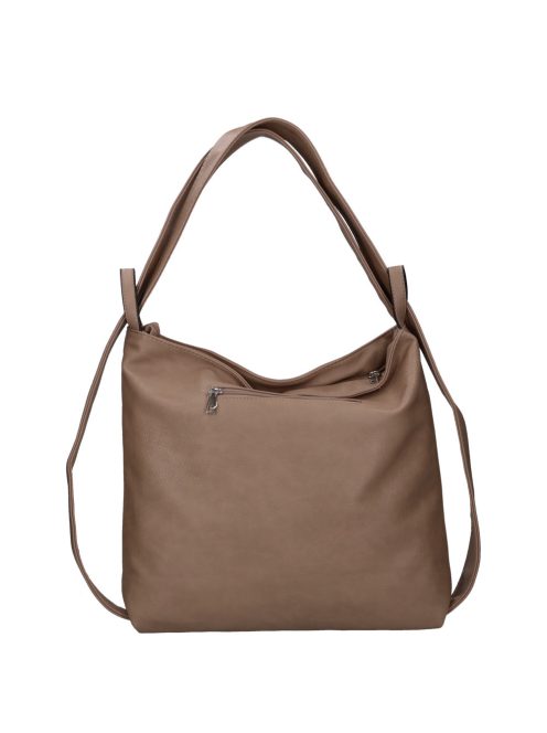 Divatos HB0161 drapp női nagy hátizsák és válltáska