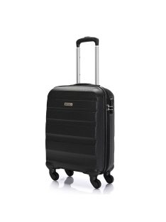 Bontour Horizontal kabinbőrönd fekete 4 kerekű