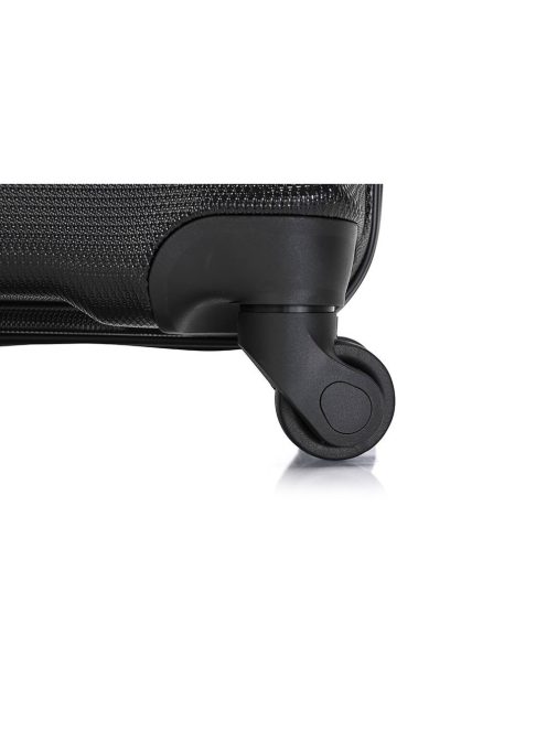 Bontour Horizontal közepes bőrönd fekete 4 kerekű