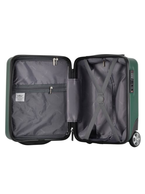 Bontour Cabinone kabinbőrönd zöld 2 kerekű 40x30x20cm