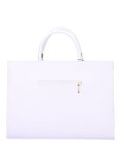 Karen Tymona fehér rostbőr női aktatáska