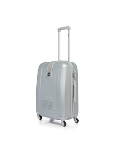 Bontour Classic közepes bőrönd ezüst 4 kerekű