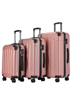 Bontour Vertical bőrönd szett rose gold 4 kerekű 3 részes