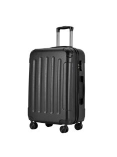 Bontour Vertical közepes bőrönd fekete 4 kerekű