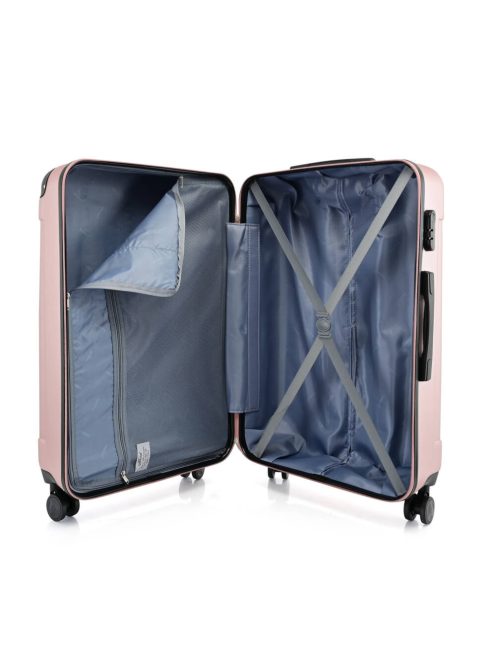 Bontour Vertical közepes bőrönd rose gold 4 kerekű