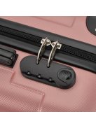 Bontour Vertical közepes bőrönd rose gold 4 kerekű