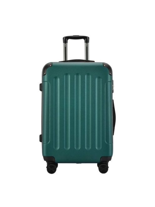 Bontour Vertical zöld 4 kerekű közepes bőrönd