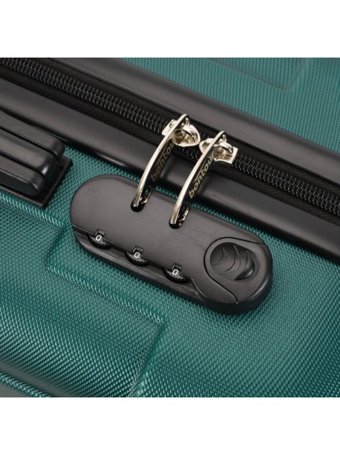 Bontour Vertical zöld 4 kerekű közepes bőrönd