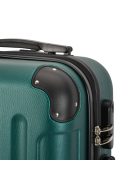 Bontour Vertical zöld 4 kerekű közepes bőrönd