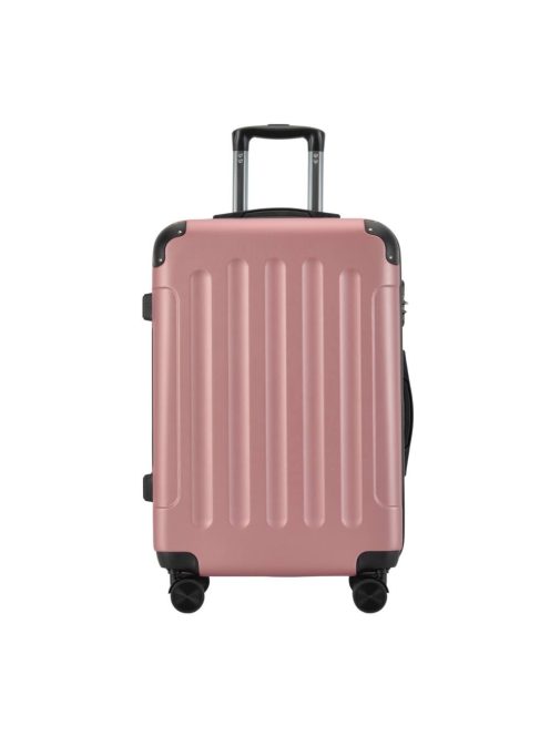 Bontour Vertical nagy bőrönd rose gold 4 kerekű