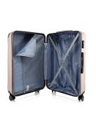 Bontour Vertical nagy bőrönd rose gold 4 kerekű