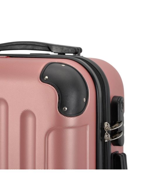 Bontour Vertical nagy bőrönd rose gold 4 kerekű