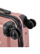 Bontour Vertical nagy bőrönd rose gold 4 kerekű