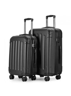 Bontour Vertical fekete 4 kerekű 2 részes bőrönd szett
