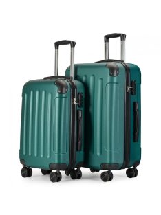 Bontour Vertical zöld 4 kerekű 2 részes bőrönd szett