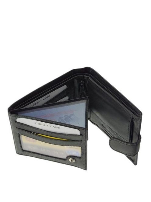 Pénztárca La Scala DBO-48 Fekete bőr férfi