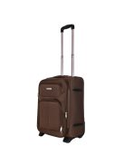 Leonardo Da Vinci Genova barna 2 kerekű bővíthető kabinbőrönd