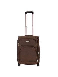   Leonardo Da Vinci Genova barna 2 kerekű bővíthető kabinbőrönd