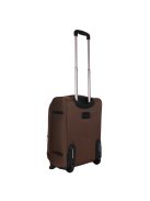 Leonardo Da Vinci Genova barna 2 kerekű bővíthető kabinbőrönd