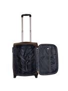 Leonardo Da Vinci Genova barna 2 kerekű bővíthető kabinbőrönd