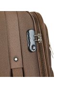 Leonardo Da Vinci Genova barna 2 kerekű bővíthető kabinbőrönd