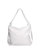 Válltáska Hátizsák OLASZ BŐR 5555 Fehér