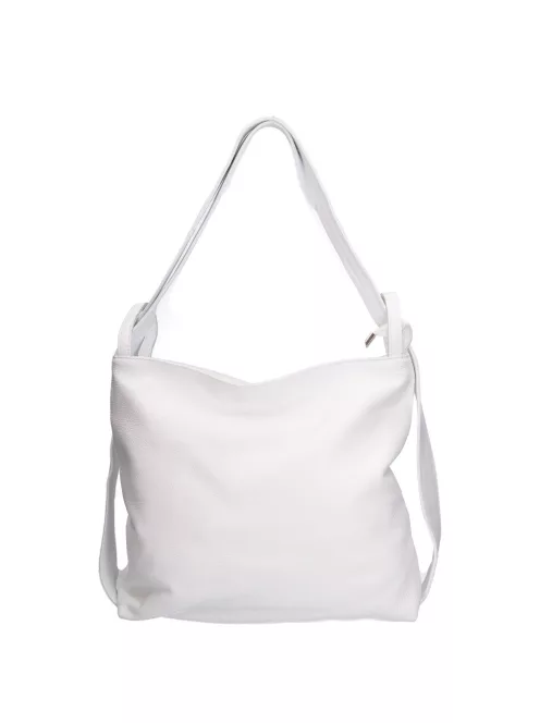 Válltáska Hátizsák OLASZ BŐR 5555 Fehér