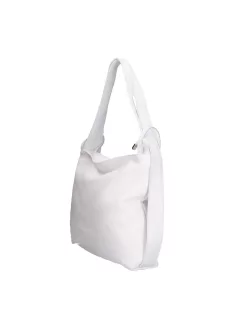 Válltáska Hátizsák OLASZ BŐR 5555 Fehér