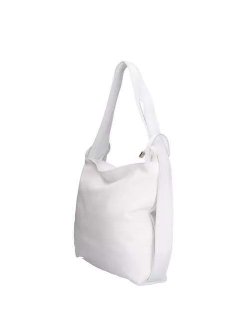 Válltáska Hátizsák OLASZ BŐR 5555 Fehér