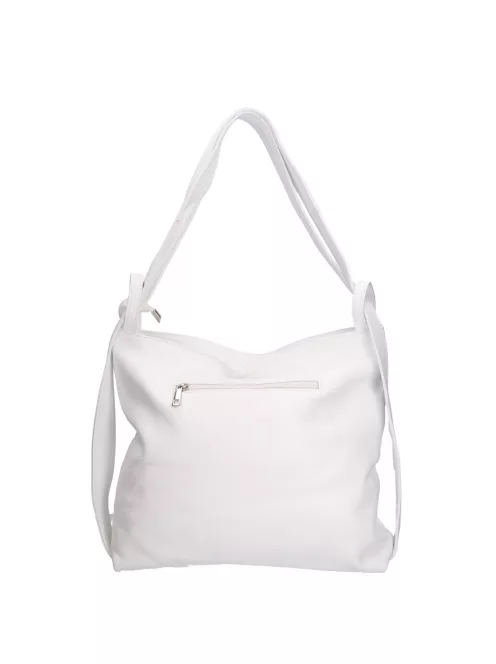 Válltáska Hátizsák OLASZ BŐR 5555 Fehér