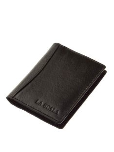 La Scala AD30808 fekete bőr kártyatartó