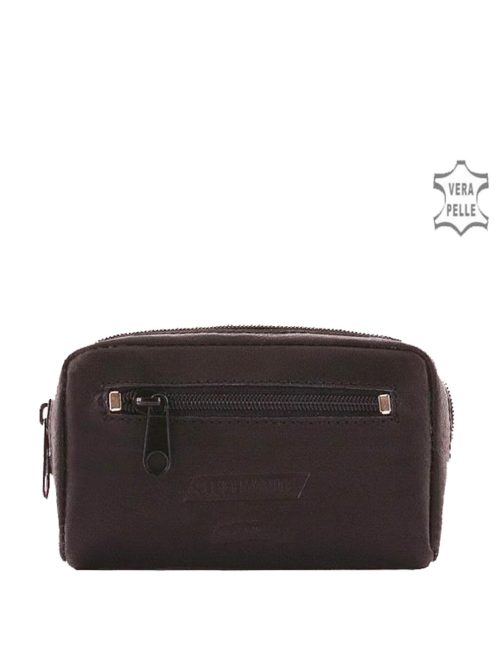 Sylvia Belmonte MS23 fekete bőr kulcstartó