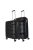 Bontour Flow fekete 4 kerekű közepes bőrönd és nagy bőrönd