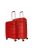 Bontour Flow piros 4 kerekű közepes bőrönd és nagy bőrönd